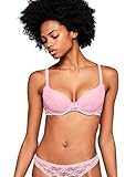 Iris & Lilly Damen Push-up BH Spitze, Rosa, 75C