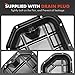 A-Premium Lower Engine Oil Pan Sump with Drain Plug Compatible with Hyundai Sonata 1999-2005, Tiburon 2003-2008, Kia Optima 2001-2005, V6 2.5L 2.7L