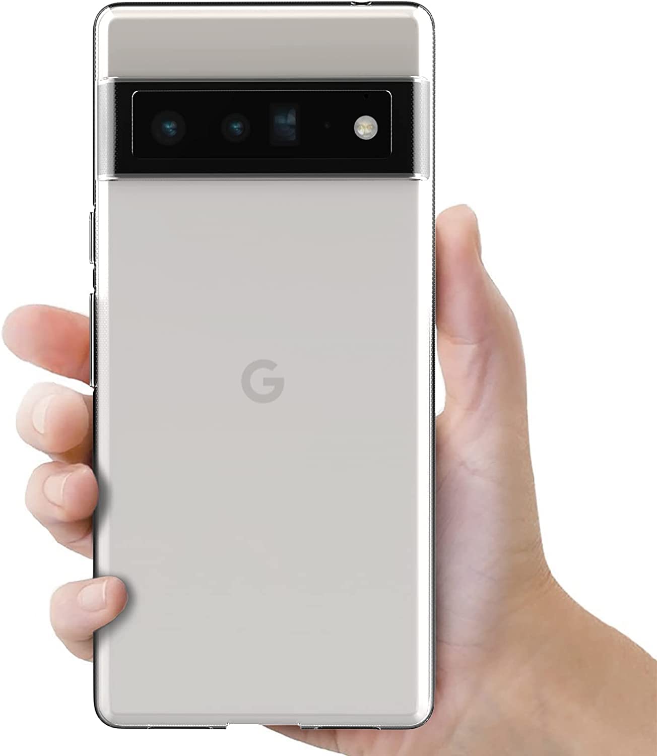 MaiJin Custodia per Google Pixel 3a XL (6 Pollici) Morbido TPU Cover Cristallo di rocca Trasparente Anti Scivolo Protezione Posteriore Cover