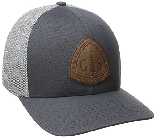Columbia Men's Rugged Outdoor Mesh Hat, Graphite/CS Patch, Small/Medium