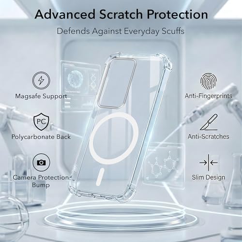 Image of Jkobi Shockproof Crystal-Clear Back Cover for Redmi 15 (Magsafe Wireless Support | Drop & Camera Protection | Hard Polycarbonate)