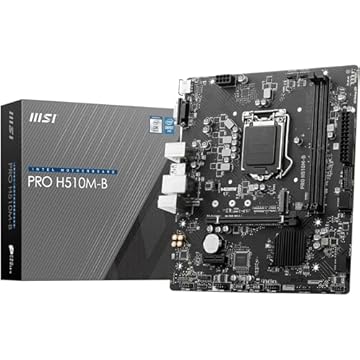 Placa Mãe MSI PRO H510M-B (LGA 1200/2xDDR4/HDMI/VGA/M.2/USB 3.2)