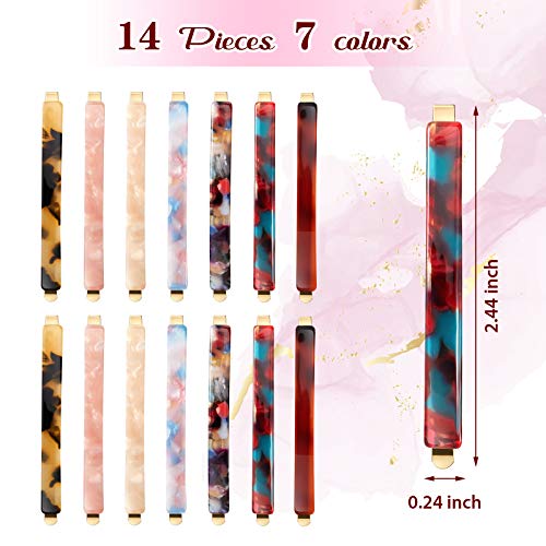 Yaomiao YAOMIAO-199521 14 Pcs Tortoise Shell Bobby Pins Acrylic Hair Clips thumb #1