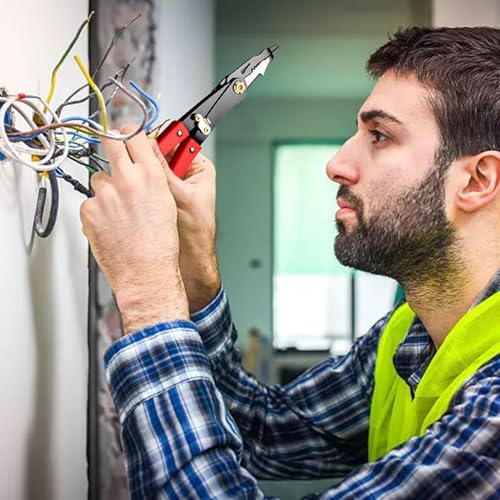 Pinzas de corte y alicates peladores multifunción para enrollar cable 3