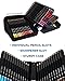 ColorIt Premium Zippered Travel Pencil Case for Colored Pencils - 72 Slot Pencil Holder