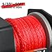 XPV AUTO 2500lbs Electric Winch 12V Synthetic Rope Nylon Towing Winches for ATV UTV Boat Trailer