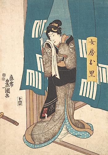 Tableau triptyque japonais Utagawa Kunisada pour décoration salon