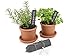 Sänger Pflanzenschilder Set 10 teiliges Schilder Set für 10 Pflanzen aus Schiefer, Schieferschilder 14 cm, rustikales Design, mit Kreidestift, Alltag, Garten, Outdoor, Strebergarten Gartenschilder