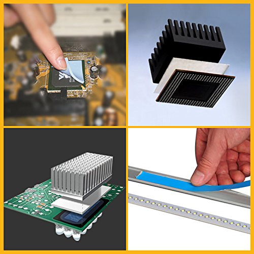 Thermal Adhesive Tape 20Mm By 25M, Hpfix High Performance Thermally Conductive Tape Apply For Coolers, Heat Sink, Led Strips, Computer Cpu, Gpu, Easy To Apply & High Durability #TOP2
