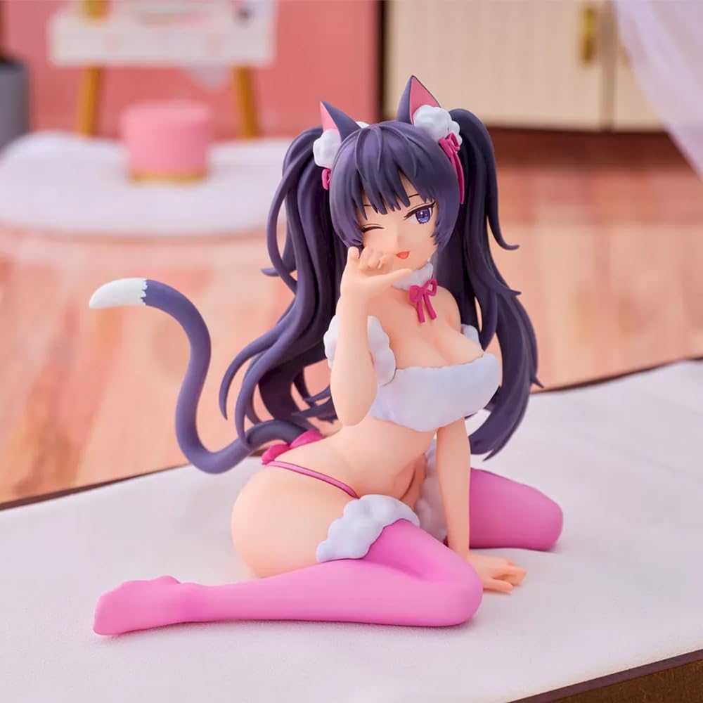 2pcs NIKKE Figurine Sitting Pose Anime Girl Figure 3.94" PVC Models Goddess Nero Action Figure Nikke Statue Collections Desktop Decoration