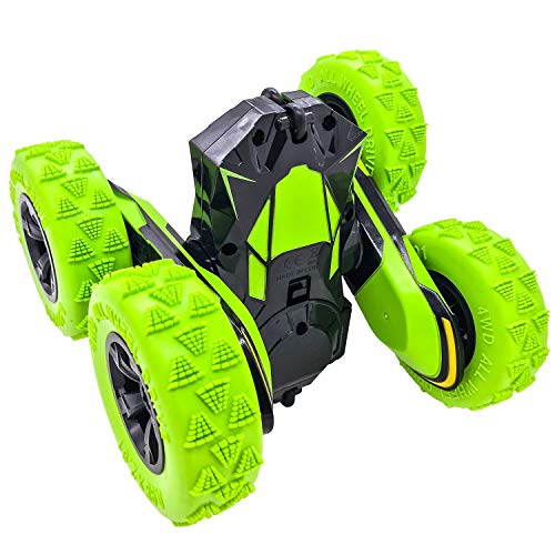 Threeking TK-R-ST-2-GN Rc Stunt Cars Remote Control Car Double-Sided Driving 360-Degree Flips Rotating Car Toy thumb #2