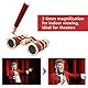143 Operngläser/Ferngläser, 3 X 25 Theatergläser -Fernglas für Frauen Mädchen Kinder für Theater Pferderennen Klassische Dame (BAK-7 Prisma)(rot)