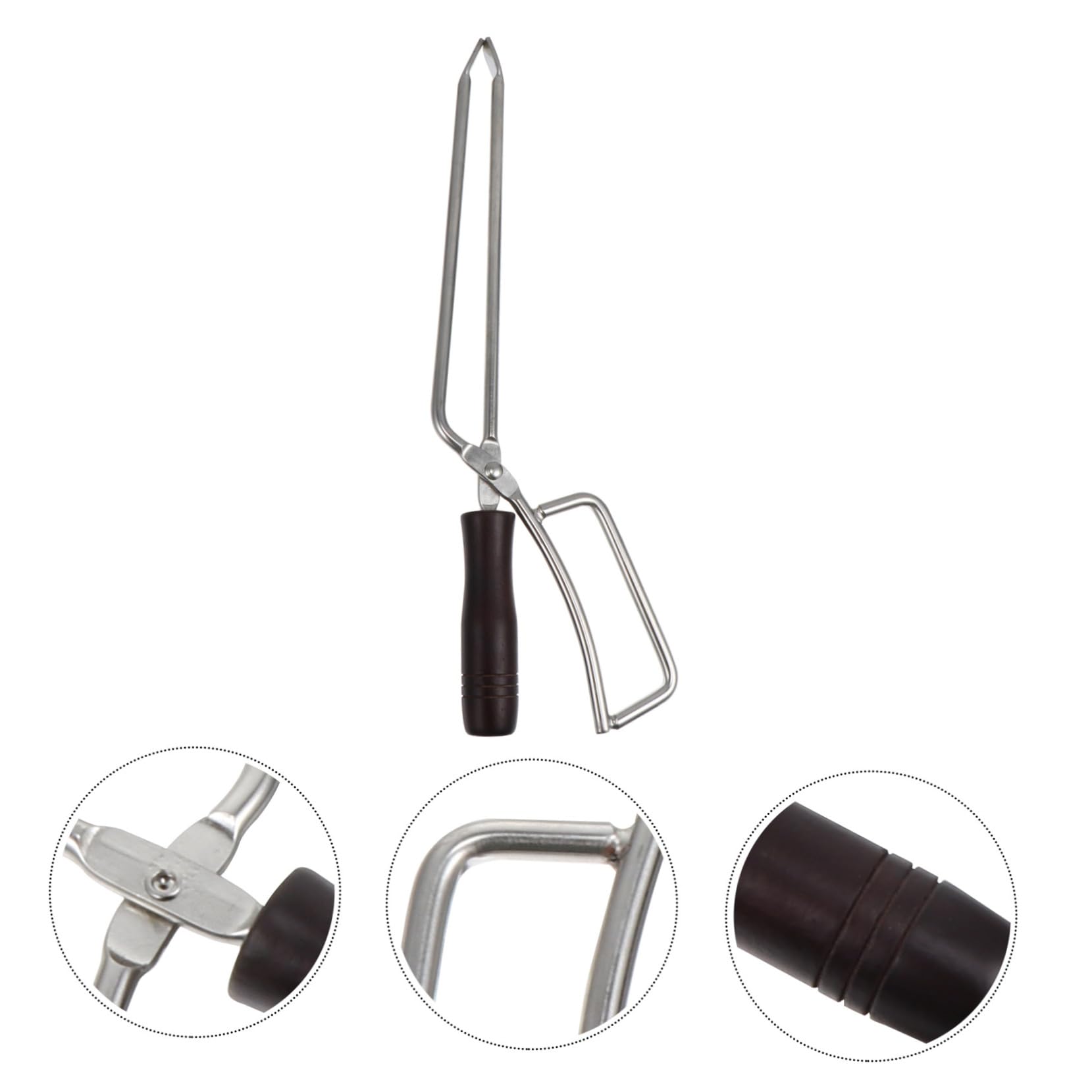 Pinza Lunga Per Barbecue in Acciaio Inossidabile Clip Per Carbone Allungata Per Legna Da Ardere Per Barbecue Domestico
