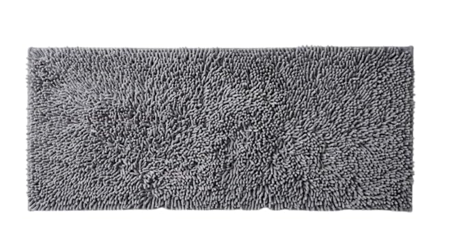 Ultra Soft Noodles Bed Runner Mat Anti Skid TPR Backing Absorbent Floor Runner Rug for Bedroom Hallway Kitchen Bathroom 22 x 55 Inch (Grey)-image-4