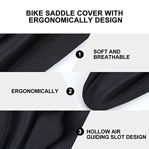 ABOOFAN Assento da Bicicleta Respirável Projeto À Prova de Choque Da Bicicleta Sela Da Bicicleta Ace