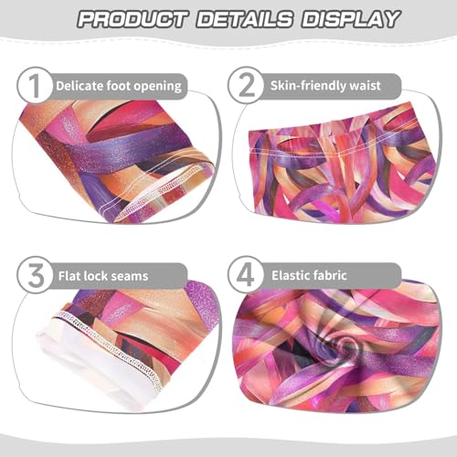 KLL Rose Gold Pink Glitter Toddler Girls' Leggings Soft Full Length Lounge Pants Exercise3