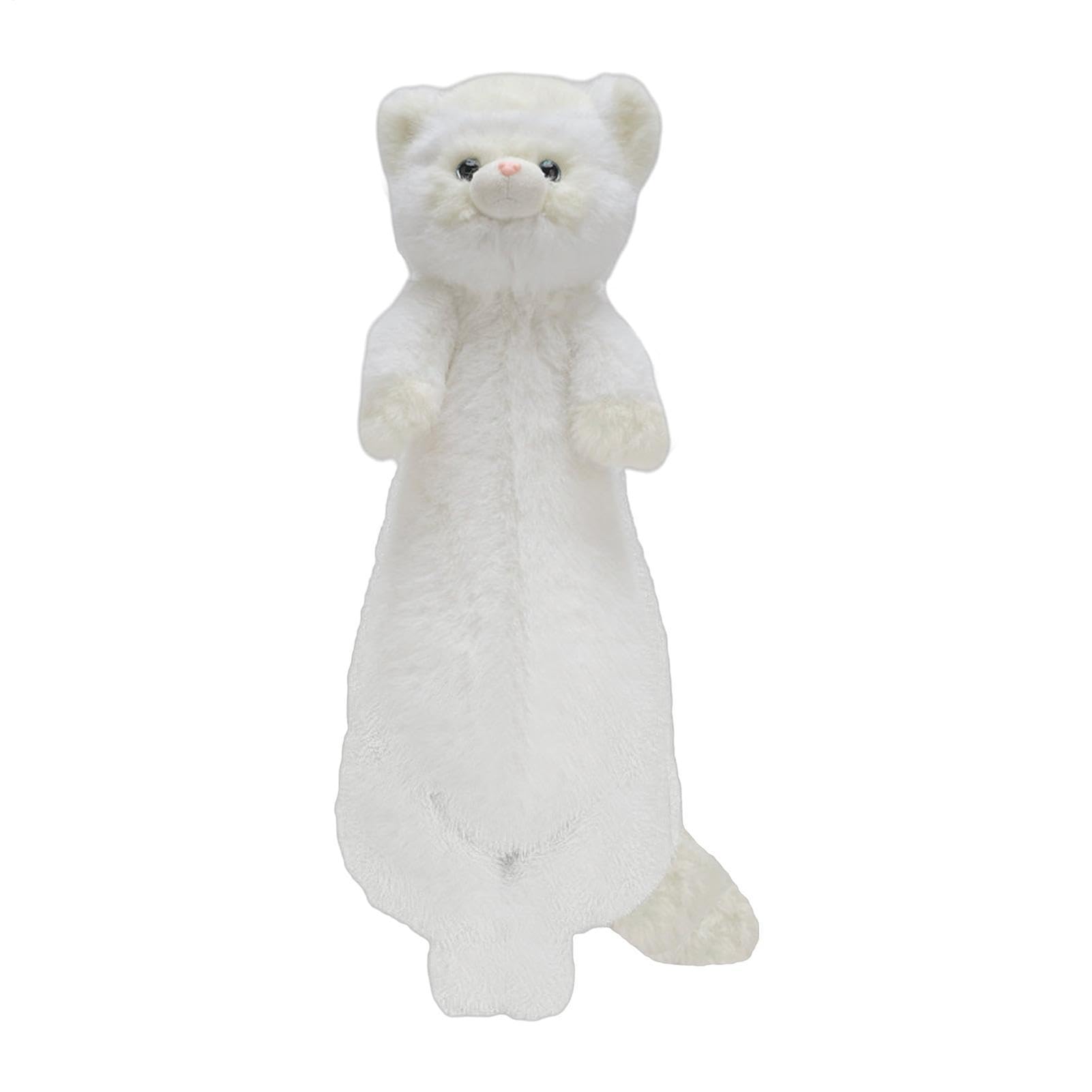 Cute Ferret Plush - 18 Inch Soft Stuffed Ferret Animal Toy, White, Refer to description