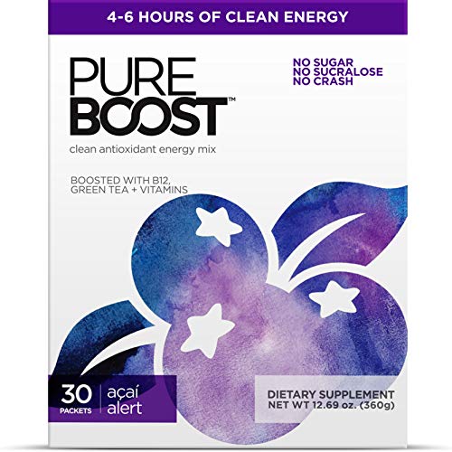 Pureboost Clean Energy Drink Mix + Immune System Support. Sugar-Free Energy with B12