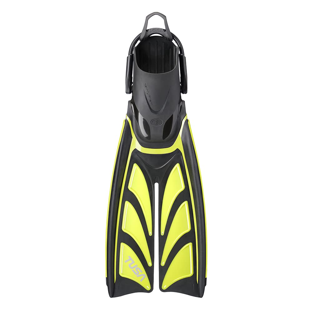 TUSA SF-0111 Hyflex Zoom Scuba Diving Fins, Large/X-Large, Flash Yellow