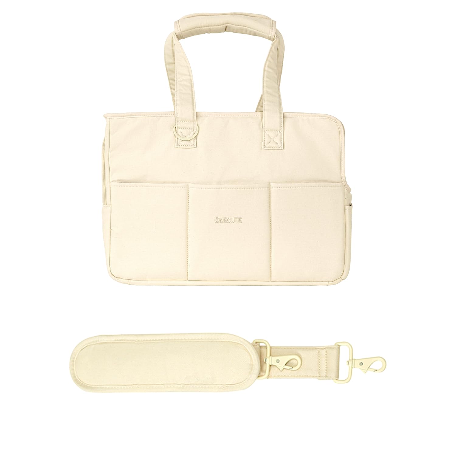 Photo 1 of ?S-Size Bag and Strap? ONECUTE Dog Carrier Set for Small Dog with a Shoulder Strap,Beige Bag
