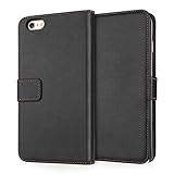 Yousave Accessories iPhone 6 Plus Case Black PU Leather Wallet Cover