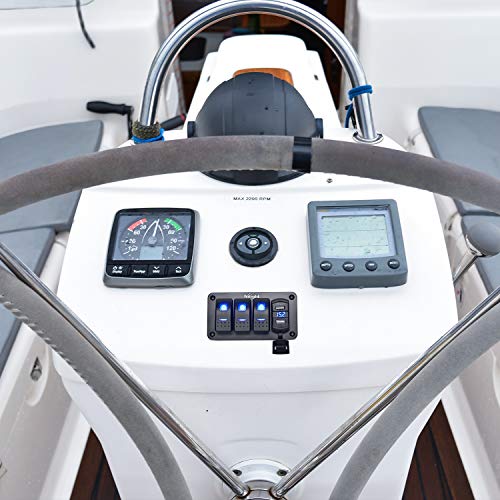 Nilight 3 Gang Rocker Switch Panel With 4.8 Amp Dual Usb Charger Voltmeter Waterproof 12V 24V Dc Rocker Switch With Night Glow Stickers For Cars Trucks Boats Rvs, 2 Years Warranty #TOP7