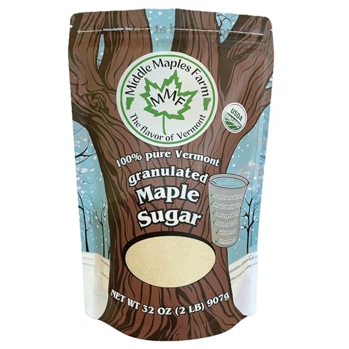 Vermont Pure Powdered Granulated Organic Maple Sugar, Good Cause, Made