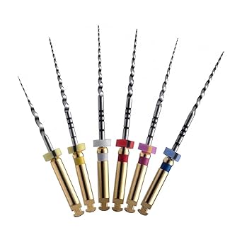 EASYTODENTA Dental Files SX-F3 25MM Endodontic Root Canal Treatment NITI Endo Rotary Engine File 6PCS Large Tapered Files