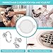 Aire Allure, 25 Pack, Disposable Shower Drain Hair Catcher Mesh Stickers
