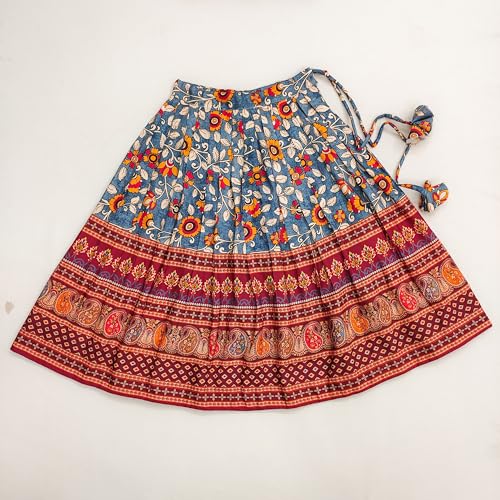 Image of E-Sqare Kids Girls Multicolour Bandhani Print Lehenga Choli Set | Ethnic Wear Dress | Readymade Clothing Set | 2 to 8 Years