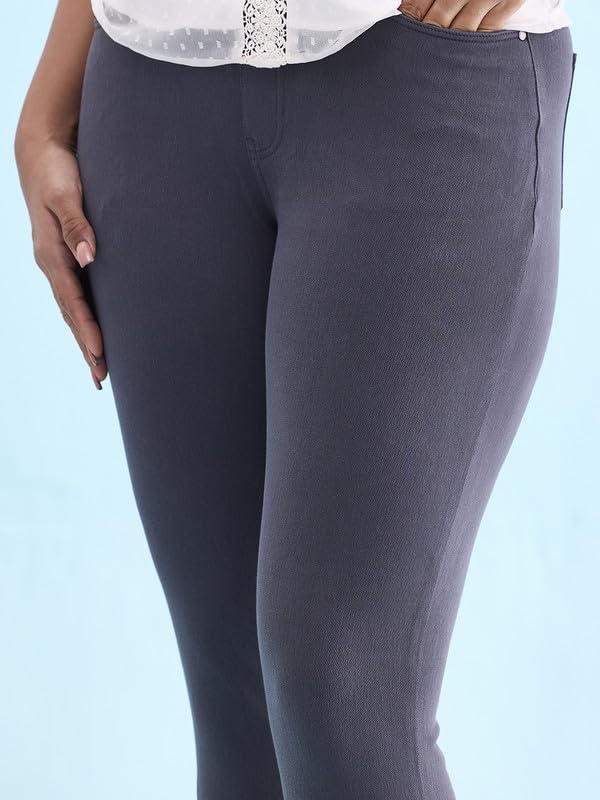 Image of GO COLORS Women Mid Rise Premium Straight Jeans