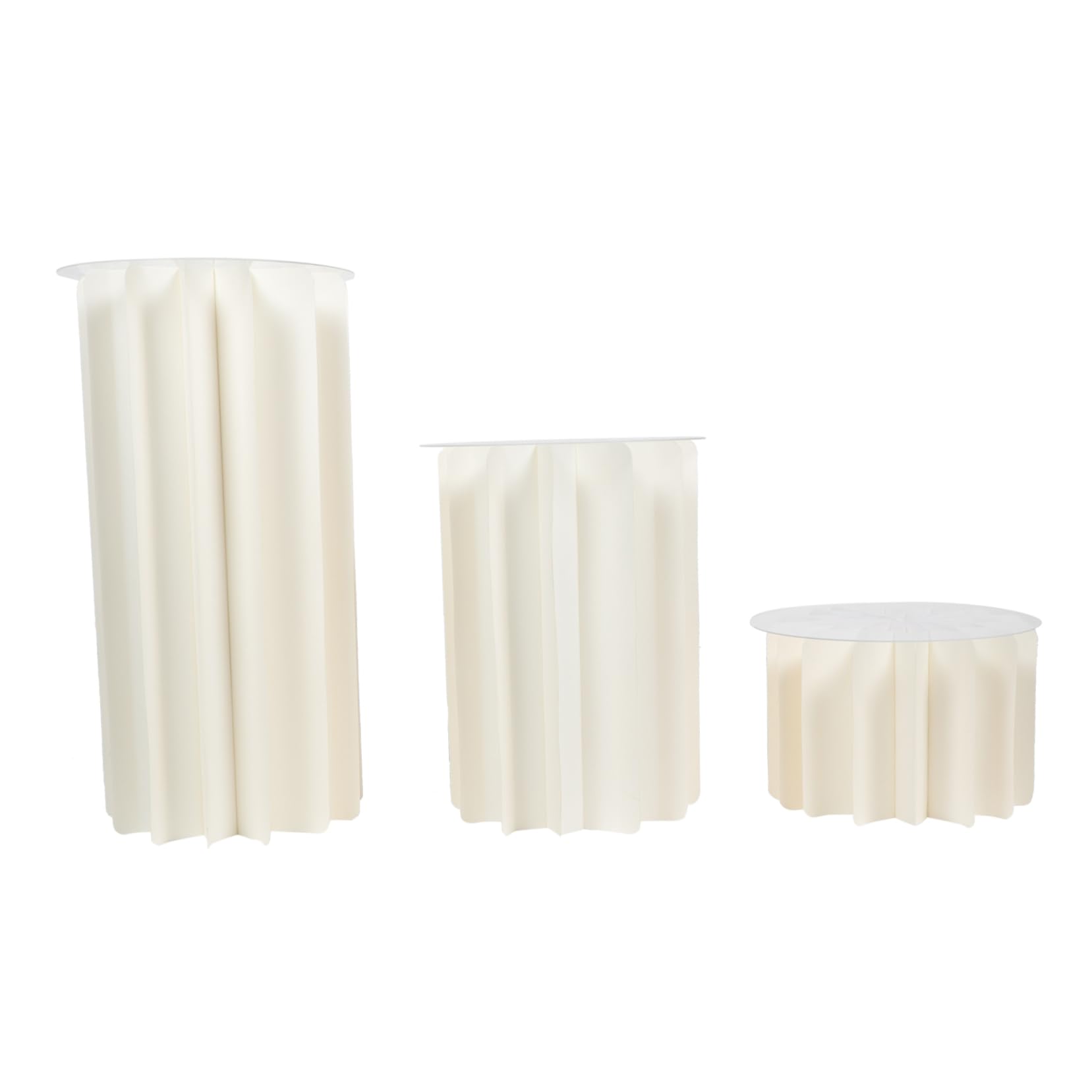 Didiseaon 1 Set Dessert table roman pillar figurine roman column ornament roman pillar column statue greek column statues roman pillar stand roman landscaping cake Paper white office origami
