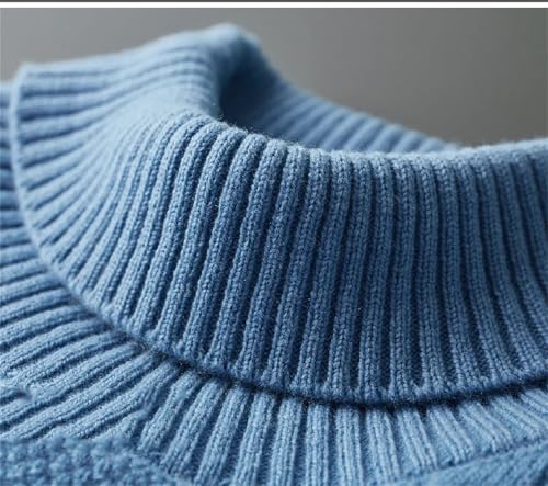 Men's Pure Wool Sweater Knitted Casual Long Sleeves Pullover4
