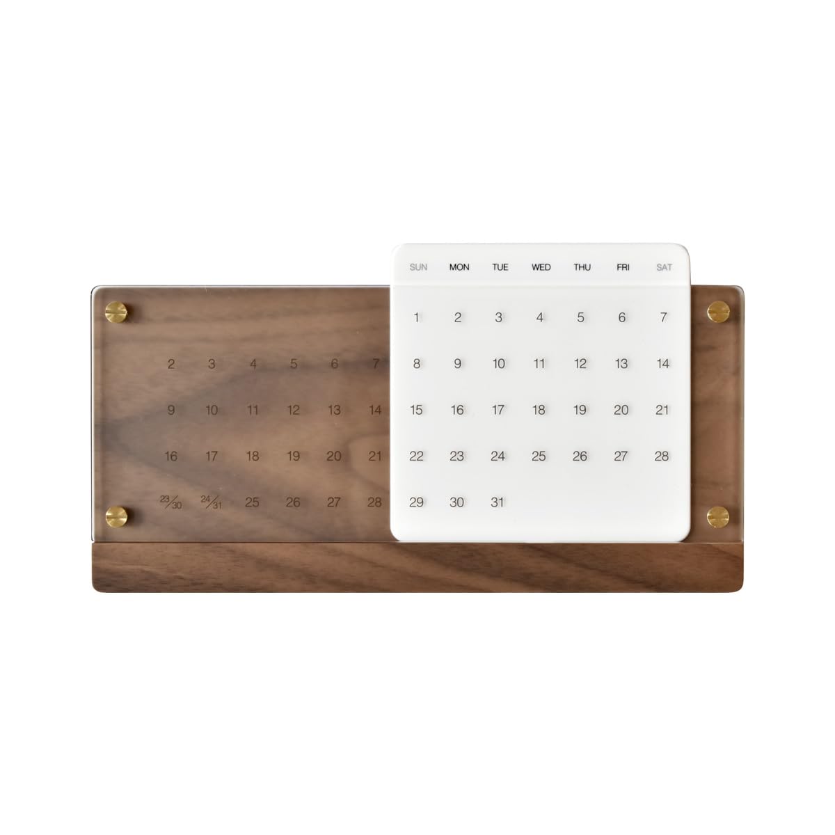 Amazon | 「Desk Calendar Eternal」木が経年変化しながら年月を刻む