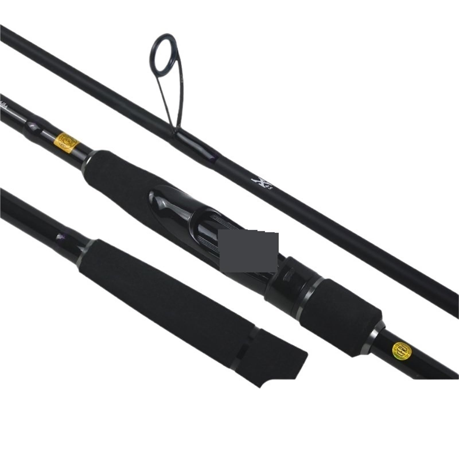 Cañas de Pescar Caña de Pescar Alto Carbono for Agua Salada, 2 Secciones, for fundición, Spinning, Jig Lento para Agua Salada