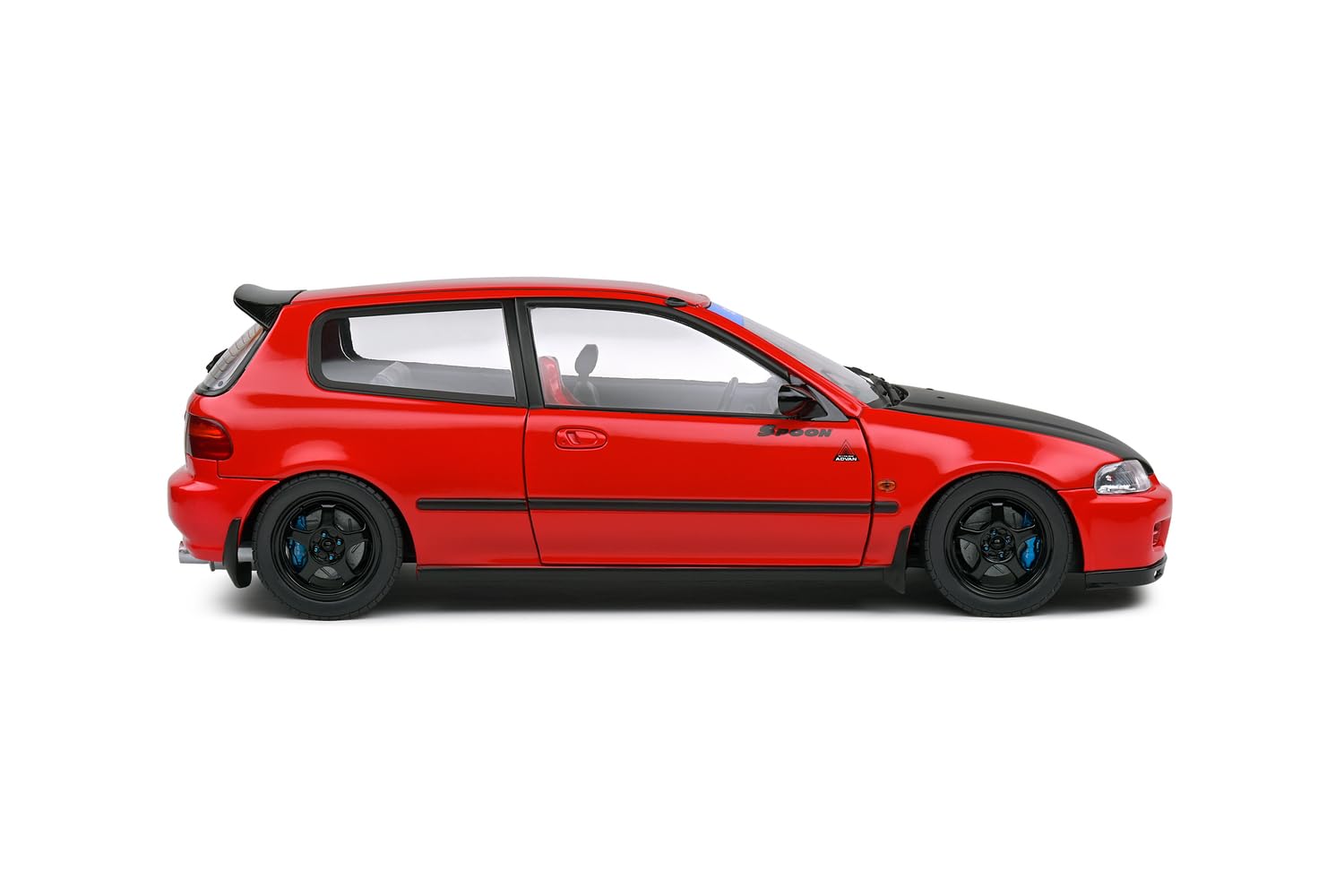 Solido Honda Civic EG - Modellino di Auto 1:18 JDM da Collezione, Colore: Rosso