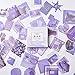 80pcs / Pack lila Kugel Tagebuch Aufkleber niedlichen dekorativen Briefpapier Aufkleber Scrapbooking DIY Tagebuch Stick Schule Aufkleber