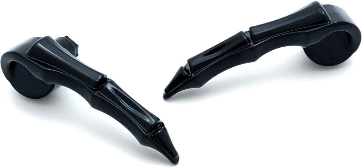 Kuryakyn 5191 Motorcycle Accent Accessory: Zombie Saddlebag Latch Handles for 2014-2019 Harley-Davidson Motorcycles, Gloss Black, 1 Pair