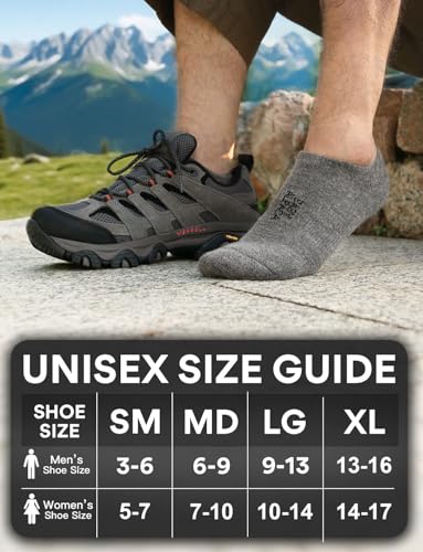 Image of Juclise Alpaca Wool Lightweight No Show Hiking Socks Breathable Moisture Wicking Cushioned Anti Blister Merino Outdoors