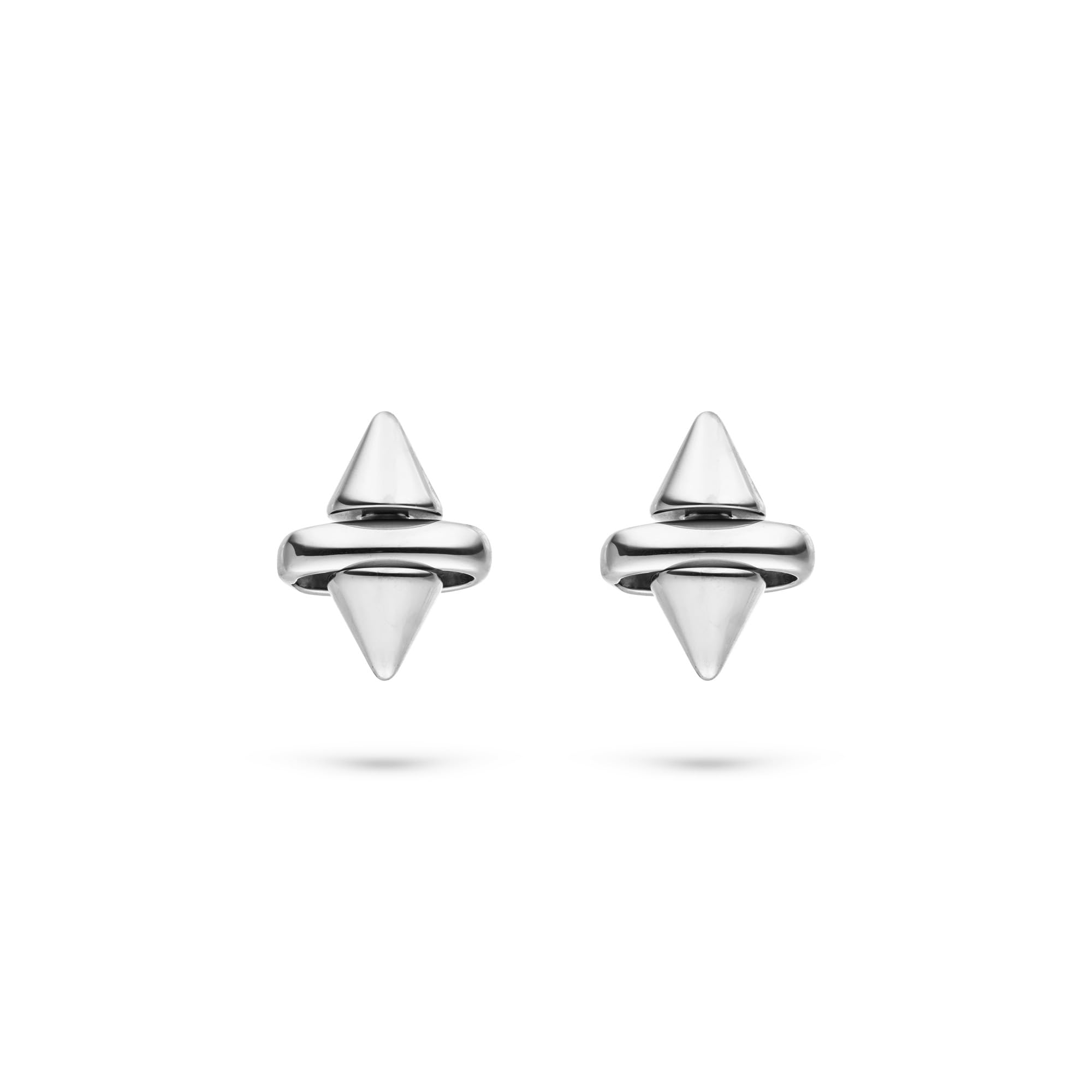 LIEBESKIND BERLIN Damen Schmuck – Ohrstecker im Spikes Design aus Edelstahl – in Silber & Gold – markant, modern & vielseitig kombinierbar – hochwertig verarbeitet & ideal für jeden Anlass