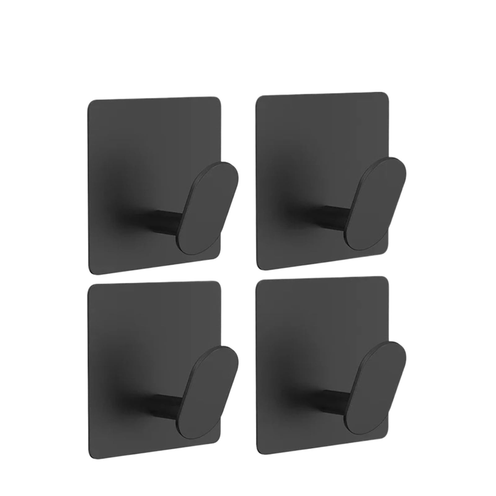 Zguouzantye Black-4Pcs 1Pcs Stainless Steel Self Adhesive Robe Hooks