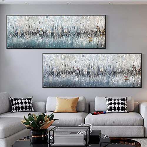 Art photo paysage abstrait jungle moderne format panoramique 20x60cm pour la maison