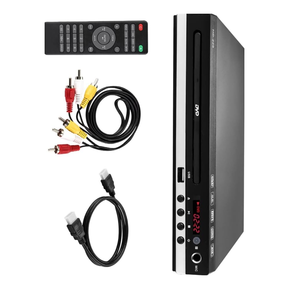 DVD-229 HD 1080p USB Remote VCD CD Media Player-Maschine Home DVD Box Multimedia Player EU-Platte