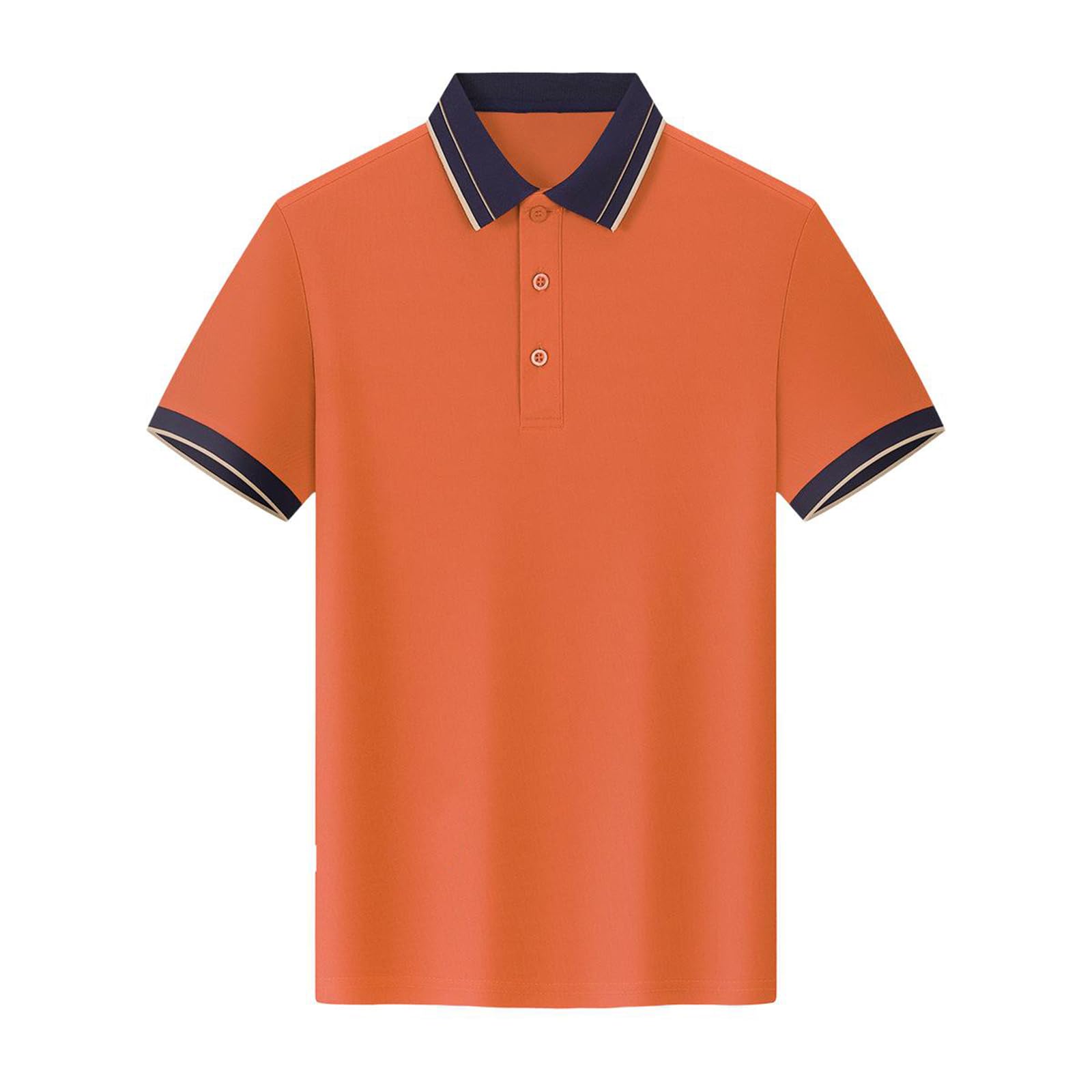 Męskie koszulki polo z klapą slim fit z krótkim rękawem dopasowane topy