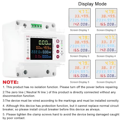 Image of XPR3SS 100A Single Phase Smart Bidirectional Energy Meter with WiFi | Remote Control kWh Power Meter | App Monitoring, Timer, Over /Under Voltage, Overload & Leakage Protection Circuit Breaker