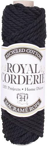 Cuerda de macramé de doble giro de algodón reciclado de 0.236 in