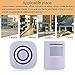 Wireless Home Security Driveway Alarm, Enegg Entry Alert, Visitor Door Bell Chime with 2 Plug-in Receiver and 1 PIR Motion Sensor Detector Alert System, Quality Sound and LED, 38 Melodies