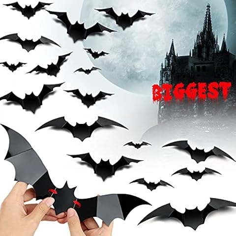 TCFTT Halloween 3D Bats Decoration (60) Cover