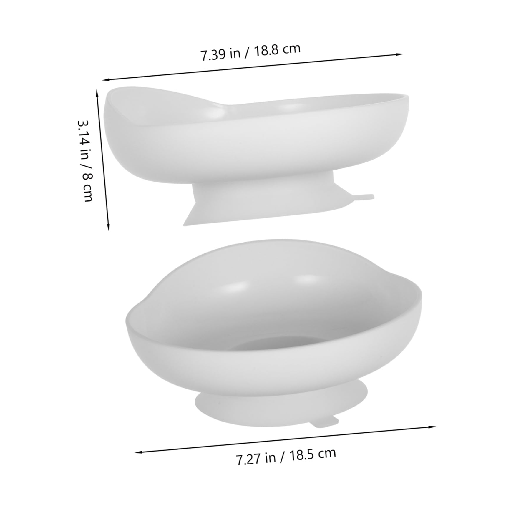 UKCOCO Plato Adaptativo Antivuelco con Base de Ventosa para Comidas Autogestionadas Utensilios para Personas Mayores y Discapacitados Diseño Antideslizante y Prueba de Derrames Color