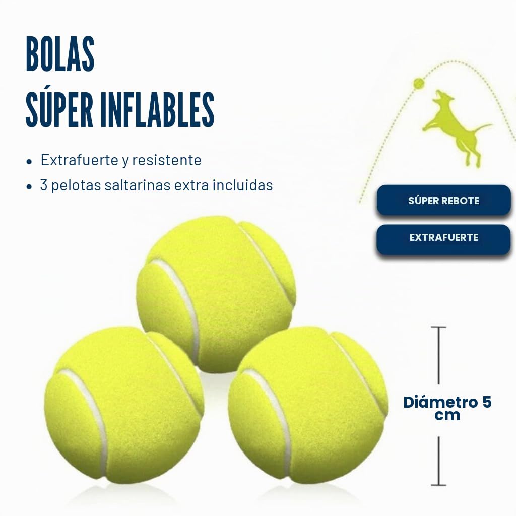 BOT Lanzador de Pelotas Automático Ifetch Mini para Perros Pequeños y Cachorros - Juguete Interactivo Con 3 Pelotas (Mini 3x5cm)
